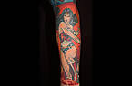 Unterarmtattoo Wonderwoman von DC-Comics